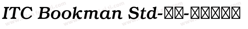 ITC Bookman Std-常规字体转换